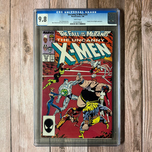 Uncanny X-Men #225 CGC 9.8 WP Fall of the Mutants (Cert 9020)