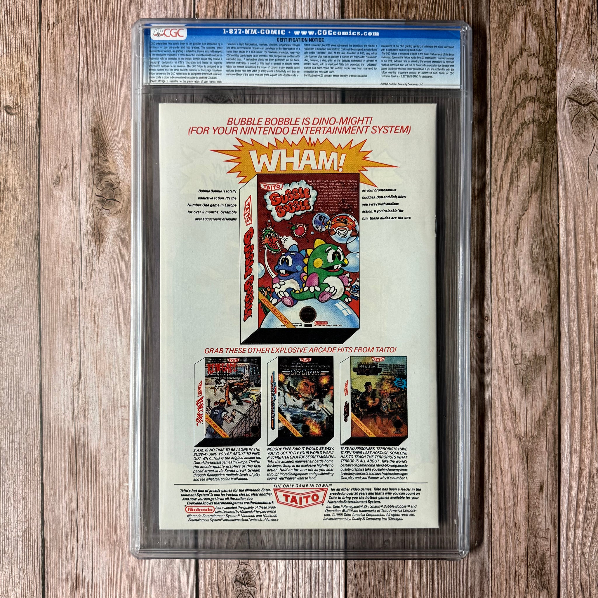 Uncanny X-Men #240 CGC 9.8 WP Cover Art by Marc Silvestri (Cert