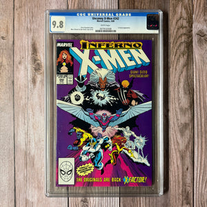 Uncanny X-Men #242 CGC 9.8 WP Inferno Part 3 X-Factor Appearance (Cert 2008)