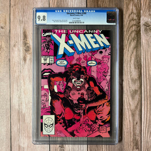 Uncanny X-Men #260 CGC 9.8 WP Cover Art by Jim Lee (Cert 8009) *