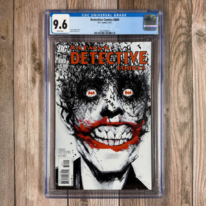 Detective Comics #880 CGC 9.6 WP ICONIC Cover art by Jock featuring the Joker (Cert 9003)