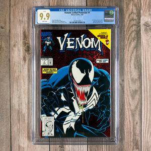 Venom: Lethal Protector #1 CGC 9.9 WP MINT, ICONIC Cover by Mark Bagley & Sam de la Rosa, 1st cameo appearance of General Orwell Taylor, 1st solo Venom series (Cert 0001)