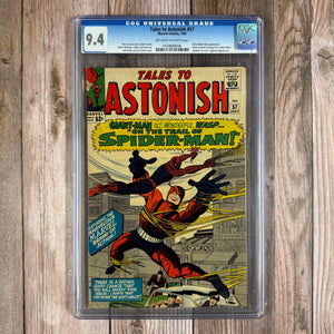 Tales to Astonish #57 CGC 9.4 Crossover issue featuring Spider-Man, Giant-Man and the Wasp (Cert 9006)