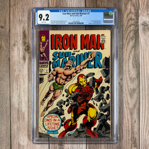 Iron Man and Sub-Mariner #1 CGC 9.2 WP Pre-Dates Iron Man #1 and Sub-Mariner #1, Whiplash and Destiny Appearance (Cert 6005)