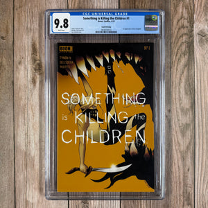 Something Is Killing the Children #1 CGC 9.8 WP 4th Print Variant Cover Art by Lee Garbett 1st appearance of Erica Slaughter(Cert 0013)
