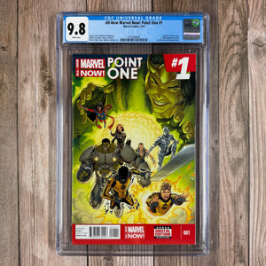 All-New, Marvel Now Point One #1 CGC 9.8 WP 1st full appearance: Kamala Khan as Ms. Marvel in-story; 1st appearances: Bruno Carrelli, Tanalth the Pursuer, Dawn Greenwood, LOW PRINT (Cert 0002)