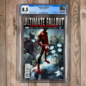 Ultimate Fallout #4 CGC 8.5 WP 1st appearance of Miles Morales (Cert 1005)