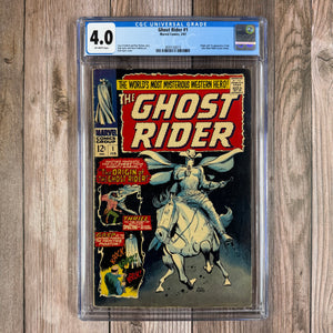 Ghost Rider (1967) #1 CGC 4.0 1st appearance and origin of Ghost Rider (Carter Slade)   (Cert 0013)