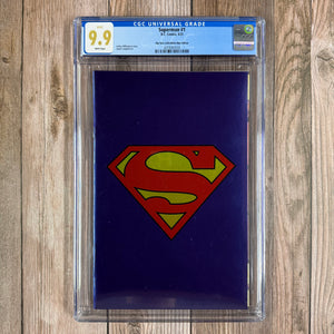 Superman #1 CGC 9.9 WP MINT Store Exclusive Foil Variant, lntroduction of Supercorp, 1st cameo appearance of Graft and Doctor Pharm (Cert 7018)