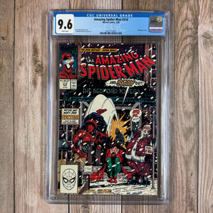 Amazing Spider-Man #314 CGC 9.6 WP Classic Christmas-themed Spider-Man cover by Todd McFarlane (Cert 1007)