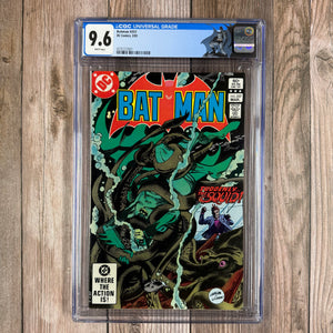 Batman #357 CGC 9.6 WP Custom Label, Cover Art by Ed Hannigan and Dick Giordano 1st Cameo Appearance of Jason Todd, 1st Full Appearance of Killer Croc  (Cert 7001)