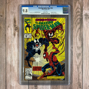 Amazing Spider-Man #362 CGC 9.8 WP 2nd full appearance of Carnage (Cert 1021)