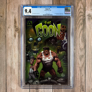 Goon #1 CGC 9.4 WP 1st Full Appearance of Zombie Priest, Joey the Ball, Franky & Goon (Cert 2015)