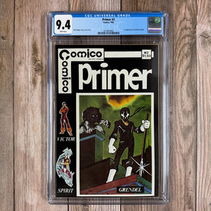 Primer #2 CGC 9.4 WP 1st Appearance of Grendel & Argent (Cert 0002)