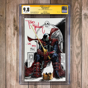 King Spawn #1  CGC 9.8 WP SS Signed & Numbered 645/1597 by Todd McFarlane, 1:250 McFarlane Variant (Cert 8001)