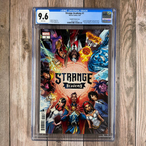 Strange Academy #1 CGC 9.6 WP Campbell Variant Cover 1st Appearance of Emily Bright, Doyle Dormammu, Shaylee Moonpeddle, Calvin Morse, Dessy, German, Guslaug, Zoe, Alvi, Iric & Toth (Cert 8007)