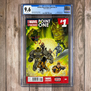 All-New, Marvel Now Point One #1 CGC 9.6 WP 1st full appearance: Kamala Khan as Ms. Marvel in-story; 1st appearances: Bruno Carrelli, Tanalth the Pursuer, Dawn Greenwood, LOW PRINT(Cert 1003)