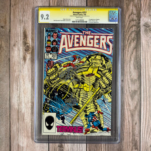 Avengers #257 CGC 9.2 WP SS Signed by Stan Lee and Karen Gilllen, 1st appearance of Nebula, the adopted daughter of Thanos (cert 8008)