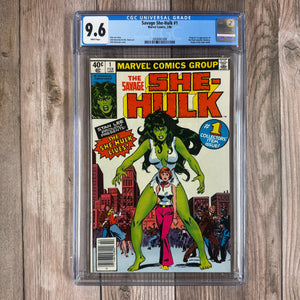 Savage She-Hulk #1 CGC 9.6 WP 1st Appearance and Origin of She-Hulk Jennifer Walters (Cert 1008)