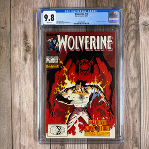 Wolverine #13 CGC 9.8 WP Cover art by Kevin Nowlan (Cert 9006)
