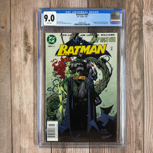 Batman #609 CGC 9.0 WP 1st Appearance of Tommy Elliot (Hush) Cover art by Jim Lee NEWSSTAND EDITION (Cert 5007)