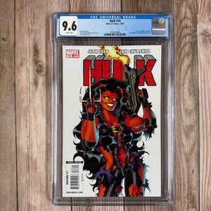 Hulk #16 CGC 9.6 WP Cover art by Ian Churchill, 1st full appearance of Red She-Hulk (Cert 9004)