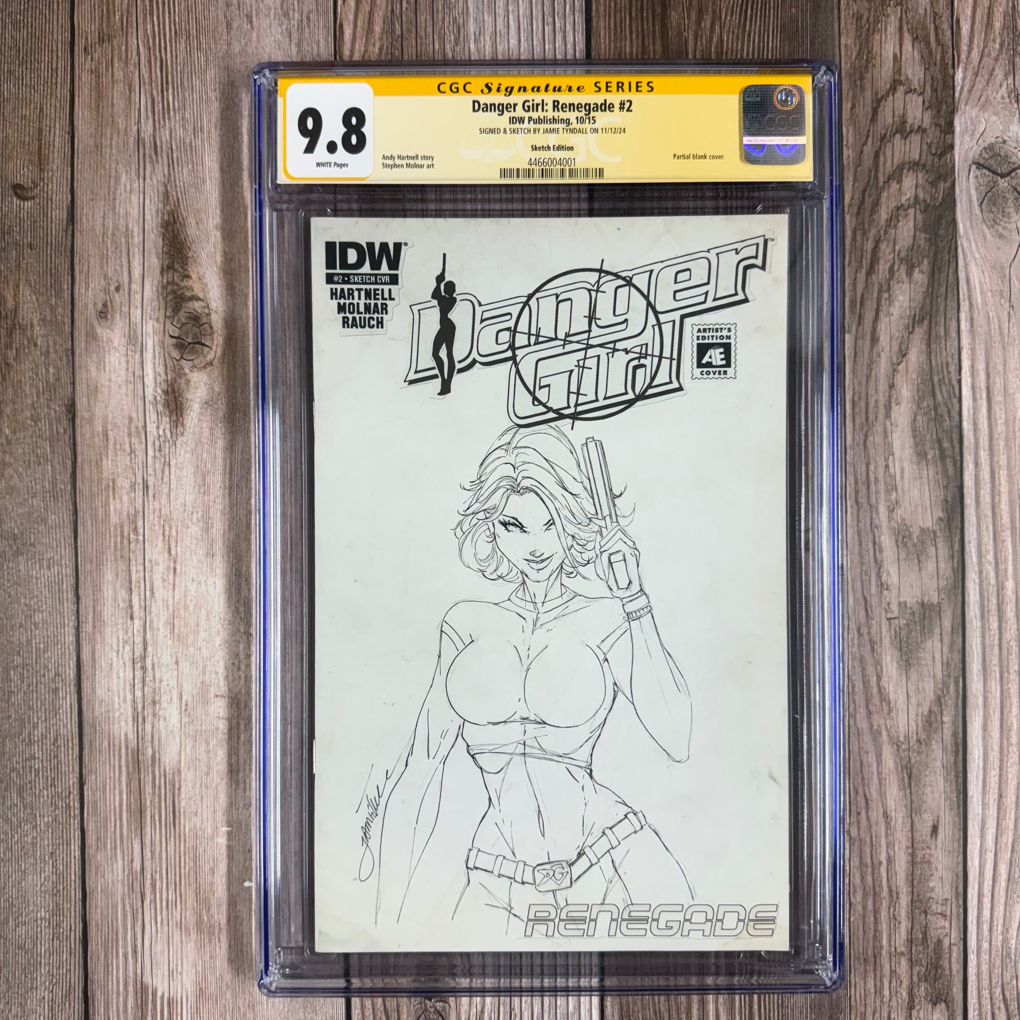 Danger Girl: Renegade #2 CGC 9.8 WP SS Signed and Sketched by
