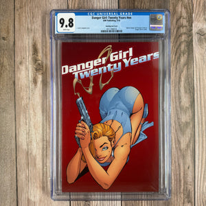 Danger Girl Twenty Years CGC 9.8 WP Smoking Gun Cover Collects Danger Girl Preview (12/97) & Danger Girl #1 (3/98). (Cert 6014)