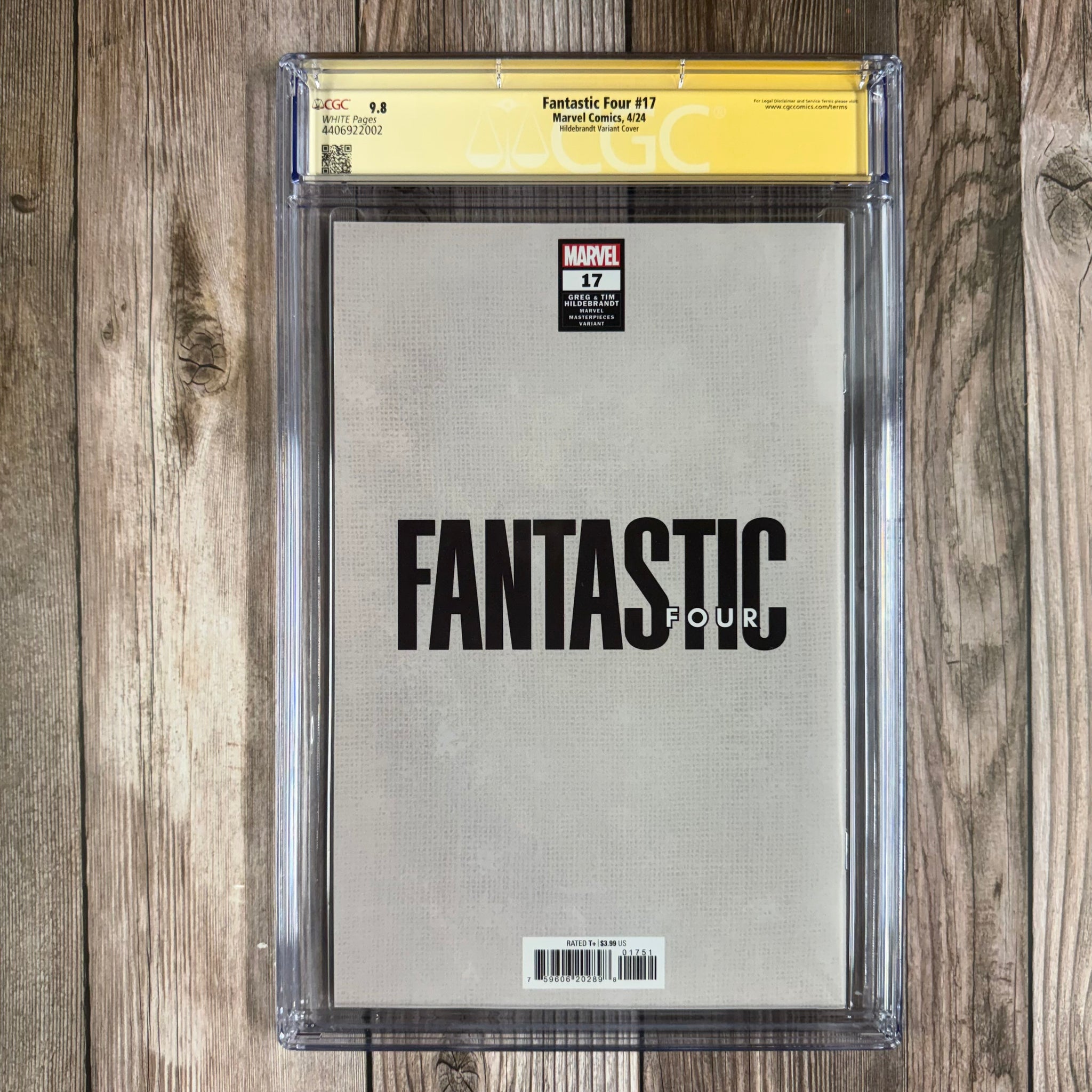 Fantastic Four #17 CGC 9.8 WP SS Signed by Greg Hildebrandt
