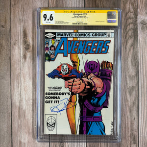 Avengers #223 CGC 9.6 WP SS Signed by Jeremy Renner, ICONIC Cover Art by Ed Hannigan (Cert 4001)