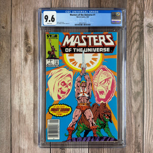 Masters of the Universe #1 CGC 9.6 WP Cover Art by George Tuska and Dick Giordano 1st Masters of the Universe in Their Own Title, NEWSSTAND EDITION (Cert 2010)