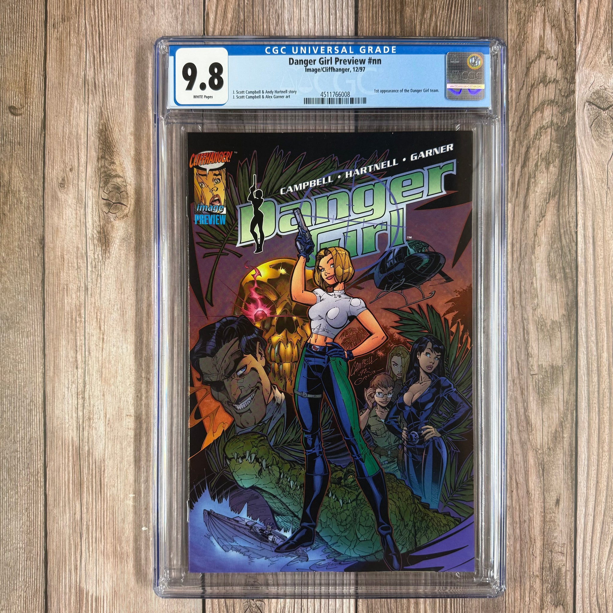 Danger Girl Preview CGC 9.8 WP 1st Appearance of the Danger Girl