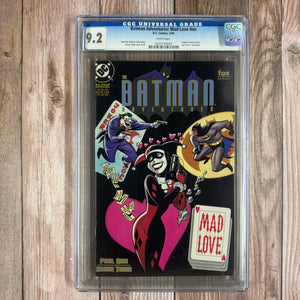 Batman Adventures: Mad Love CGC 9.2 WP 2nd Appearance and Origin of Harley Quinn, 1st Appearance of Bud and Lou (Cert 4029)