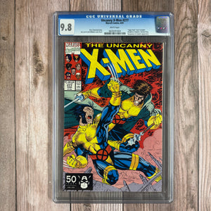 Uncanny X-Men #277 CGC 9.8 WP Final Issue of Jim Lee & Scott Williams Run , "Upper Deck" insert included (Cert 1004)