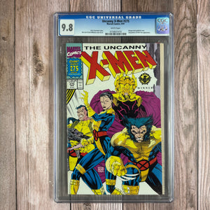 Uncanny X-Men #275 CGC 9.8 WP Wraparound gatefold Cover art by Jim Lee and Scott Williams (Cert 1010)