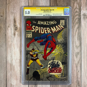 Amazing Spider-Man #46 CGC 5.0 SS Signed by Stan Lee,  1st Appearance and Origin of Shocker (Cert 5001)