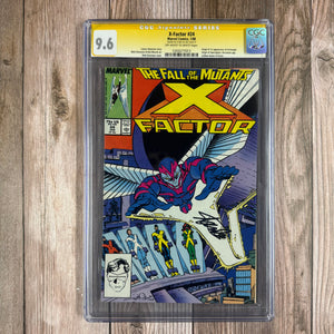 X-Factor #24 CGC 9.6 SS Signed by Stan Lee 1st Cover Appearance of Angel as Death (Cert 7013)