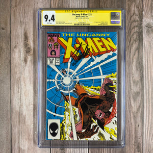 Uncanny X-Men #221 CGC 9.4 WP SS Signed by Stan Lee 1st Full Appearance of Mr. Sinister (Cert 7017)