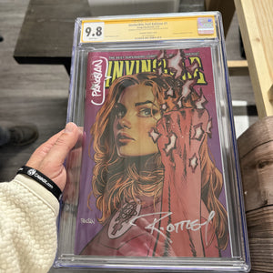 Invincible Foil Edition #1 CGC 9.8 WP SS, Panosian Variant Cover Reprints Invincible #1 (1/03) (Cert 0004)