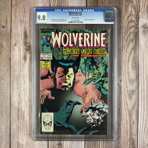 Wolverine #11 CGC 9.8 WP Wolverine #11 was used as a prop in the film, The Departed (2006) (Cert 7002)