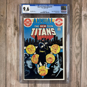 New Teen Titans Annual #2 CGC 9.6 WP 1st appearance of Vigilante in costume (Cert 7010)