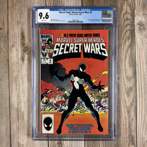 Marvel Super Heroes Secret Wars #8 CGC 9.6 WP Origin of the black symbiote costume that later bonds with Eddie Brock to become Venom (Cert 5004)