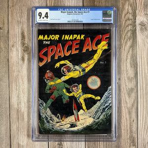 Major Inapak, the Space Ace #1 CGC 9.4 Magazine Enterprises, 1951 (Cert 3001)
