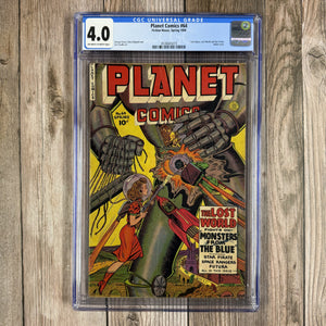 Planet Comics #64 CGC 4.0 Fiction House, Spring 1950 (Cert 5019)