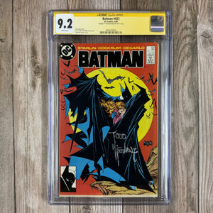 Batman #423 CGC 9.2 WP SS Iconic cover art by Todd McFarlane (Cert 0003)