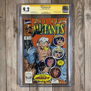 New Mutants #87 CGC 9.2 WP SS 1st full appearance of Cable (Cert 1002)