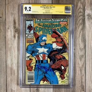 Amazing Spider-Man #323 CGC 9.2 WP SS, Newsstand Edition 1st full appearance of Solo, a skilled mercenary who becomes an ally of Spider-Man (Cert 3005)