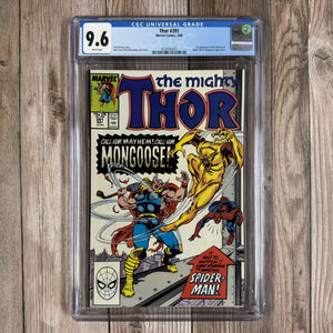Thor #391 CGC 9.6 WP 1st appearance of Eric Masterson, later becomes Thunderstrike (Cert 2025)