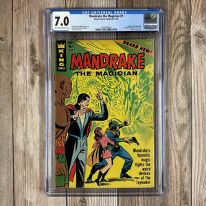 Mandrake the Magician #1 CGC 7.0 King Features Syndicate, 9/66 (Cert 4002)