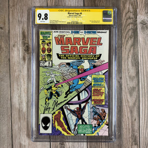 Marvel Saga #8 CGC 9.8 WP SS Marvel Comics, 7/86 (Cert 4005)